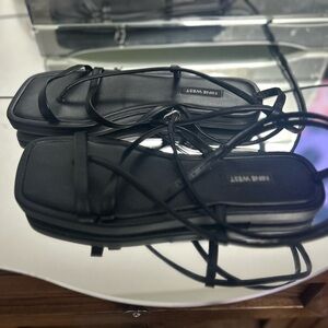 Nine West Black Strappy Sandals
